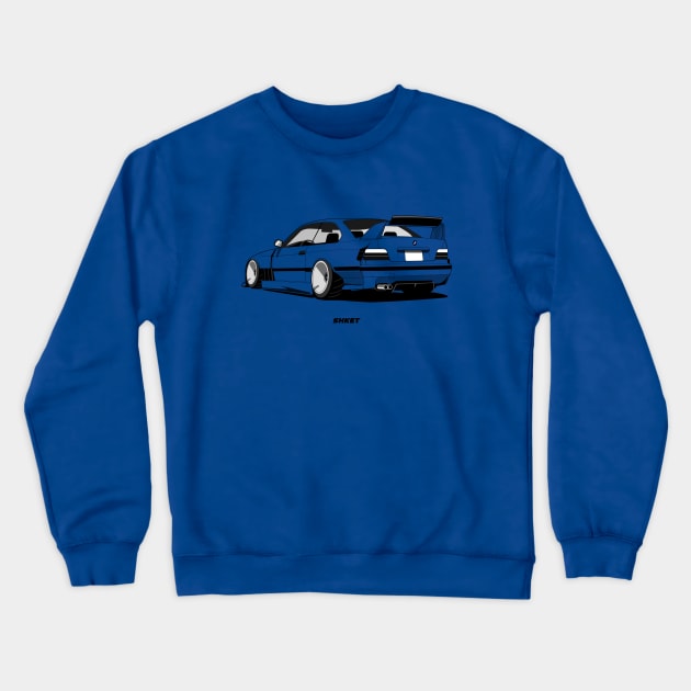 LTO WIDEBODY E36 Crewneck Sweatshirt by shketdesign